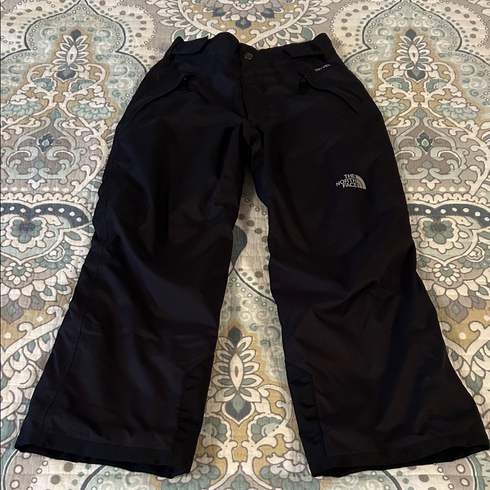 The North Face Black Freedom Adjustable Kids Snow Pants Size small